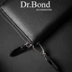 Чоловічий великий кошелек-клатч з натуральної шкіри DR. BOND MS-41 чорний - зображення 4