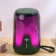 Портативная колонка TG652 5W с RGB подсветкой и ремешком Green - изображение 2