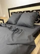 Постельное белье хлопковое Однотонная серая Полуторное 150 x 220 Бязь Серое 70 х 70 - изображение 9