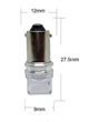 Светодиодная лампа T4W 3SMD 2835 3D Синий 12V с линзой (14762) - изображение 5