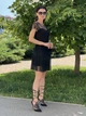 Жіноча сукня з сітки Poliit 8516 чорний 38 - изображение 7