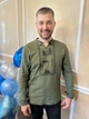 Вишиванка чоловіча, 54 олива (20) - изображение 4