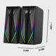 Колонки компьютерные с RGB подсветкой Kisonli 110MG питание от USB, 2 х 3Вт - изображение 11