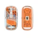 Мышь беспроводная прозрачная FMouse-M133-2.4GHZ+BT2 аккумуляторная 800-2400 DPI - изображение 10