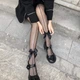 Черные колготы в сетку с бантиком S-L (Г-40) - изображение 1