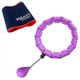 Комплект хулахуп з вантажем для схуднення Hoola Hoop Massager Фиолетовый та пояс для схуднення Vulkan Вулкан Extra Long (3000149-TOP-2) - зображення 8