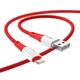 Кабель HOCO Lightning Ferry charging data cable X70 1m 2.4A red - изображение 2