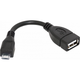 Переходник OTG micro USB M - USB AF Defender 87300 8см черный - изображение 1