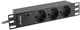 Listwa zasilająca Lanberg PDU-03F Rack 3 gniazda 2 m czarny (PDU-03F-0200-BK) - obraz 2