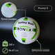 Мяч для волейбола, Игровой волейбольный мяч размер 5 Ручная сшивка Ronex Бело-зеленый (ТБ2G) - изображение 3