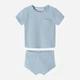 Детский летний комплект (футболка + шорты) для мальчика Minoti 17BABY 24 40035KID 68-74 см Синий (5063025238457) - изображение 1