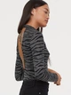Боди-гольф женский H&M 0792490_02 M Черный с белым (2000000774879) - изображение 2
