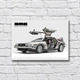 Деревянный постер «DeLorean DMC-12» 210х297 мм - изображение 1