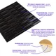 Самоклеюча декоративна 3D панель Sticker Wall чорна кладка 700х770х7мм (038) SW-00000303 - зображення 2