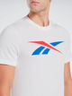 Футболка бавовняна довга чоловіча Reebok Gs Vector Tee 100065058 L Біла (4066751166071) - зображення 4