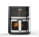 Аэрогриль Rainberg RB 2268 4200W аэрофритюрница безмасляная для приготовления без масла с регулировкой температуры 8 л черная - изображение 4
