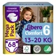 Подгузники Libero Comfort 13-20 кг Размер 6 68 шт (7322541757025) - изображение 1