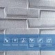 Самоклеющаяся 3D панель Sticker Wall кладка серебро 3080х700х5мм SW-00001760 - изображение 5