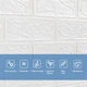 Самоклеющаяся 3D панель Sticker Wall под белый кирпич в рулоне 3080x700x3мм (R001-3) SW-00001393 - изображение 5