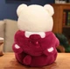 Мягкий плюшевый мишка в розовом костюме Тедди, Игрушка-Антистресс 40 см - изображение 2