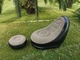 Надувное кресло с пуфом для отдыха AIR SOFA 9233 велюровое покрытие - изображение 5