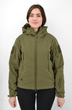 Жіноча тактична куртка Eagle Soft Shell із флісом Green Olive S (AW010790) - зображення 2