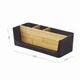 Органайзер для дрібниць MBM HOME "Scandinavia" FH-45 BLACK/WOOD чорний/дерево - зображення 2