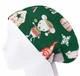 Медицинская шапочка женская HeadwearUniverse универсальная принт Новогодний олень гномик - изображение 3