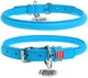 Ошейник для собак кожаный Collar WAUDOG Glamour с QR паспортом, круглый, S, Д 10 мм, Дл 33-41 см (35052) - изображение 1