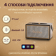 Портативна колонка OneDer Platinum C20 коричнева Bluetooth потужна колонка акустика TF/USB/AUX 40 Вт (D6BR) - зображення 2