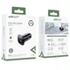 Автомобильное зарядное устройство Acefast B1 mini 38W (USB-C+USB-A) dual-port metal car charger Black - изображение 5