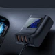Автомобильное зарядное устройство (АЗУ) Acefast B8 digital display car HUB charger - изображение 7