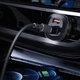 Автомобільний зарядний пристрій Acefast B3 66W(USB-C+USB-C+USB-A) three-port metal car charger Black - зображення 4