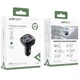 Автомобільний зарядний пристрій Acefast B3 66W(USB-C+USB-C+USB-A) three-port metal car charger Black - зображення 5