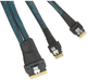 Kabel Intel Kit 2U mini-Sas CPU (4+4-pin) - HSBP x16 Black (CYPCBLSL216KIT) - obraz 1