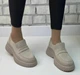Жіночі лофери матеріал замш колір бежевий розмір 36 (23,5 см) (54350) - изображение 2
