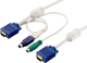 Kabel Level One KVM 5 m White (ACC-2103) - obraz 1