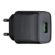 Мережевий зарядний пристрій Hoco C72Q USB/блок 3.0A чорний - изображение 1