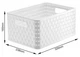 Корзина для хранения Rotho Country А5 plus 11L белый (11169) - изображение 2