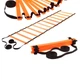 Координаційна доріжка для тренування швидкості 10 м 20 перекладин Black/Orange 11851676 - зображення 2