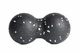 Мяч массажный двойной мфр для спины и тела Peanut Double Ball 16х8 см Black/White 11336786 - изображение 1