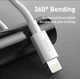 Комплект (2 шт) оригінальних кабелів Baseus USB Type-A to Lightning (iOS 12/13/14) 480Mbps FAST CHARGE 1,5 м White (BTLW) - зображення 4
