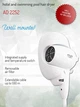 Фен для волосся ADLER AD 2252 POLAND 1600W настінний для готелів та басейнів - зображення 7