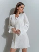 Плаття коротке жіноче ISSA PLUS 14539 S Біле (issa2007682553099) - зображення 1