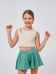 Детский топ для девочки Smil 110747 128 см Светло-бежевый (4824039318600) - изображение 1