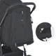 Дитяча коляска прогулянкова El Camino ME 1113 FIJI Black Matt сталева рама, сітка антимоскітна - зображення 7