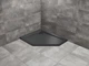 Душовий піддон Doros PT E 100x90L Stone чорний SDRPT1090-01-54SL (TM Radaway) - изображение 1