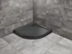 Душовий піддон Doros A Compact 80x80 Stone чорний SDRA8080-05-54S (TM Radaway) - изображение 1