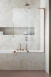 Стеклянная шторка для ванны RADAWAY Furo SL Brushed Copper PND II 110 правая 10309588-93-01R+10112544-01-01 - изображение 1