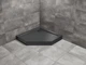 Душовий піддон Doros PT Compact 80x80 Stone чорний SDRPT8080-05-54S (TM Radaway) - изображение 1